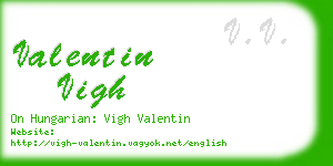 valentin vigh business card